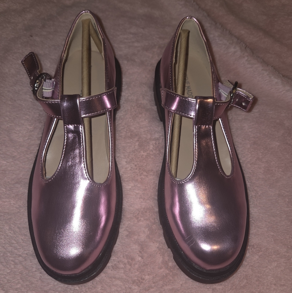 Shiny Metalic Pink Steve Madden Shoes